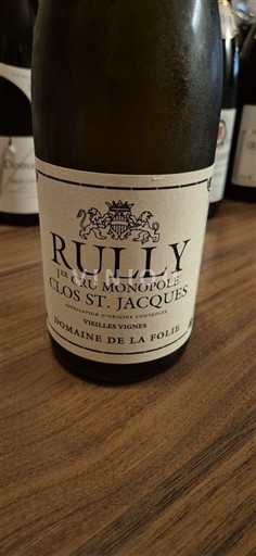 Bourgogne Rully Premier Cru Domaine La Folie Clos St. Jacques Vieilles Vignes 2020