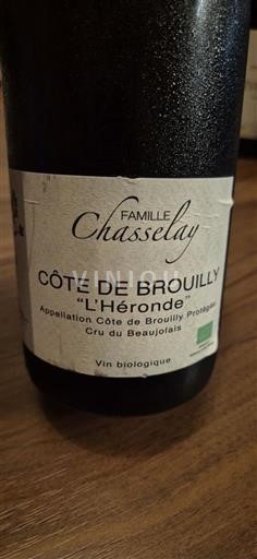 Beaujolais Côte de Brouilly Famille Chasselay L'Héronde 2018
