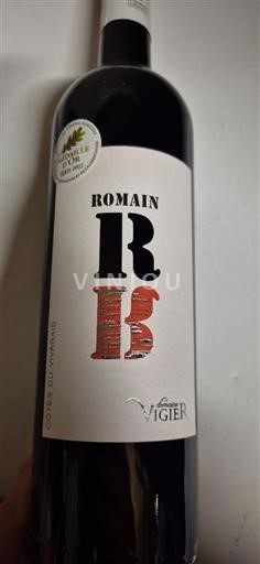 Viner Rouge sec Romain RB Domaine Vigier 2020 Frankrike Rhônedalen Côtes-du-vivarais AOC