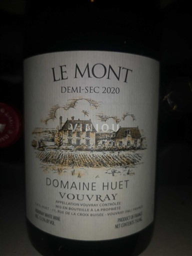 Dolina Loare Vuvré Domaine Huet Le Mont 2020