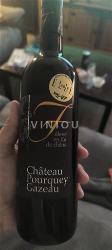 Bordeaux Bordeaux Supérieur Château Pourquey Gazeau 2019