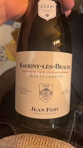 Burgundsko Savigny-lès-Beaune Jean Féry Sous la Cabotte 2021