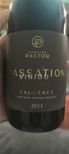 Languedoc Faugères Domaine Pastor Passation 2023