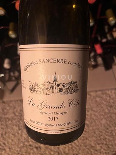 Loire Valley Sancerre Pascal Cotat La Grande Côte 2017