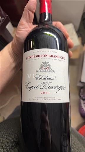 Bordeaux Saint-Émilion Grand Cru Château Capet Duverger 2016