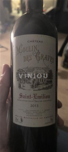 Burdeos Saint-Émilion Château Moulin des Graves 2013