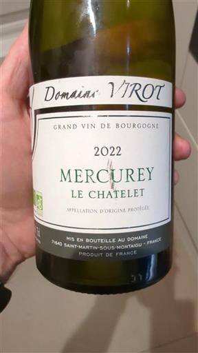 Burgundy Mercurey Domaine Virot Le Chatelet 2022