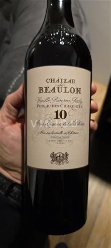Poitou-Charentes Pineau des Charentes Château Beaulon Vieille Réserve Folle Blanche - Pineau des Charentes 10 ans Neleten.