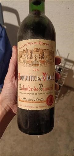 Bordeaux Lalande-de-Pomerol Domaine Viaud 1971