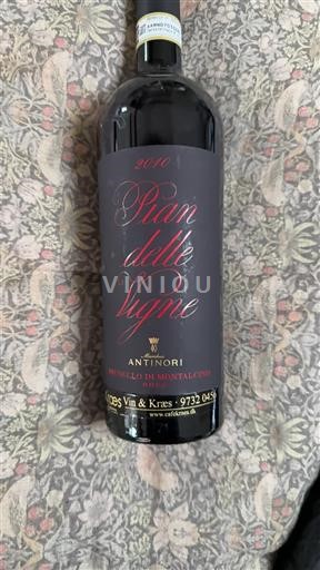 Tuscany Brunello di Montalcino Antinori Pian delle Vigne 2010