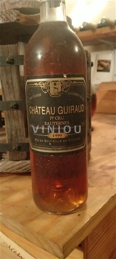 Bordeaux Sauternes Premier Cru Guiraud 1990