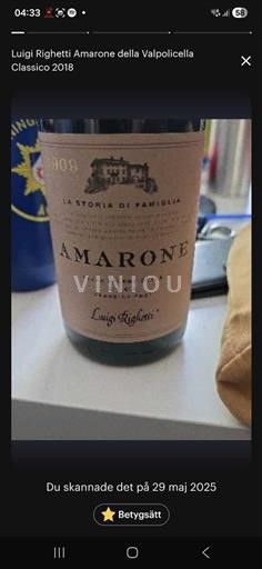 Véneto Amarone della Valpolicella Luigi Righetti 2018