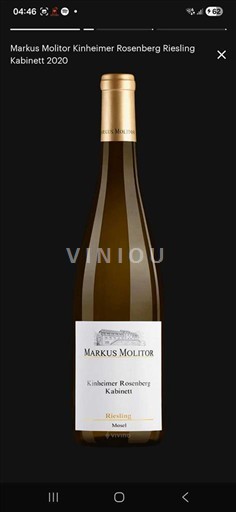 Moselle Mosel Markus Molitor Kinheimer Rosenberg Riesling Kabinett 2020