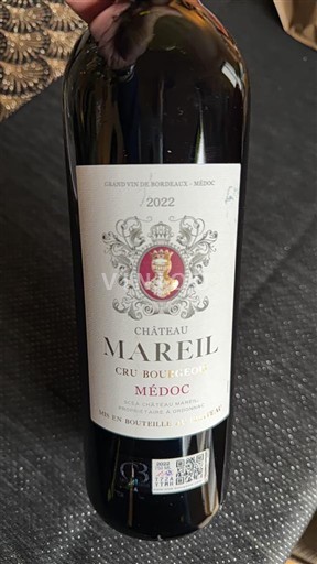 Bordeaux Médoc Cru Bourgeois Château Mareil 2022
