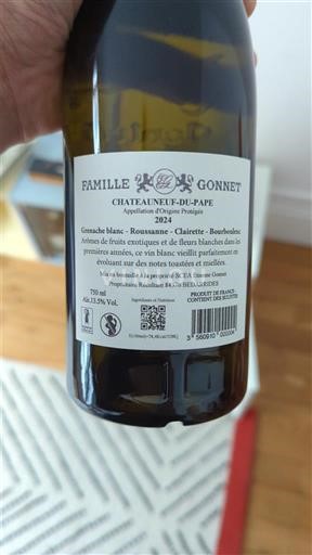 Rhônevallei Châteauneuf-du-Pape Famille Gonnet 2021