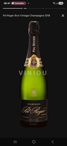 Champagne Champagner Pol Roger Brut Vintage 2018