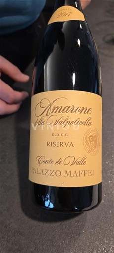 Véneto Amarone della Valpolicella Palazzo Maffei Conte di Valle 2017