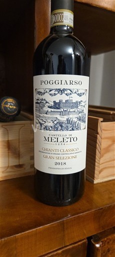 Vine Rouge sec Poggiarso Castello di Meleto 2018 Italien Toscana Chianti Classico DOCG Gran Selezione