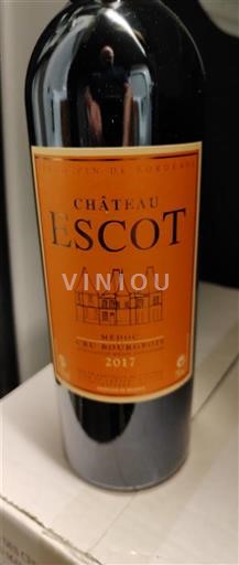 Bordeaux Médoc Cru Bourgeois Château Escot 2017