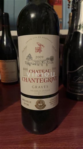 Bordeaux Graves Château Chantegrive 2009