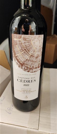Bordeaux Côtes-de-bourg Château S Cèdres 2022