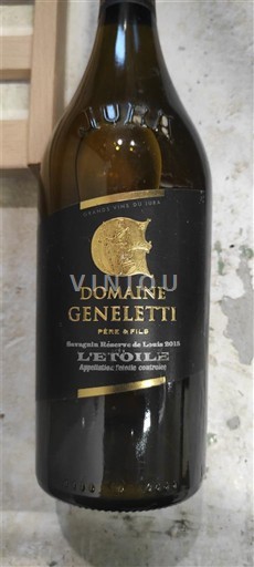 Jura L'Étoile Domaine Geneletti 2015