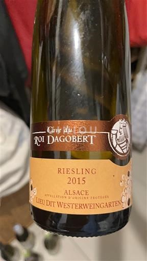 Alsacia Cave du Roi Dagobert Lieu-Dit Westerweingarten 2015