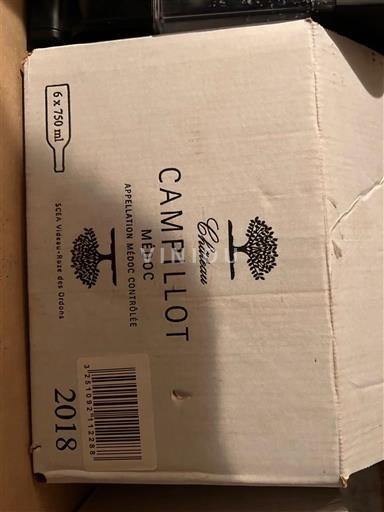 Bordeaux Médoc Chateau Campillot 2018