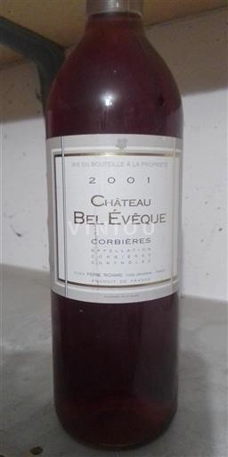 Vina Rosé sec Château Bel Evêque 2001 Francija Langvedok Corbières AOC