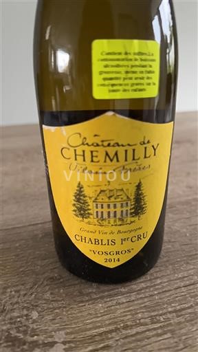 Bourgogne Chablis Premier Cru Château Chemilly Vosgros 2014