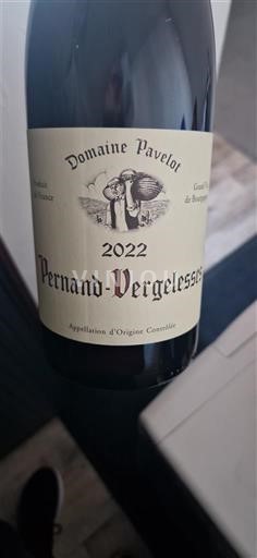Vin Rouge sec Domaine Pavelot 2022 France Bourgogne Pernand-vergelesses AOC