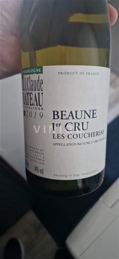 Borgonha Não especificado Premier Cru Jean-Claude Rateau Les Couchereias 2019