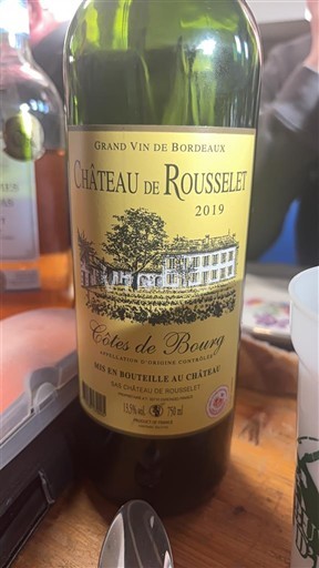 Bordeaux Côtes de Bourg Château Rousselet 2019