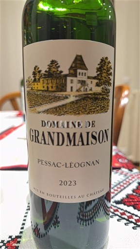 Bordeaux Pessac-Léognan Domaine Grandmaison 2023