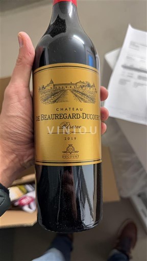 Bordeaux Bordeaux Supérieur Château Beauregard-Ducourt Réserve 2019