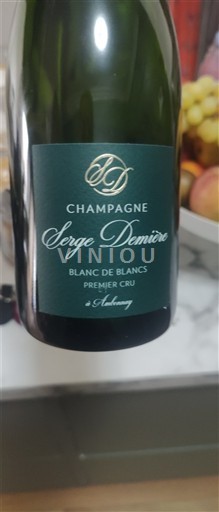 Champagne Sâm-panh Premier Cru Serge Domiere Blanc de Blancs Premier Cru Không niên vụ
