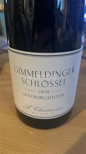 Pfalz A. Christmann Gimmeldinger Schlössel Spätburgunder 2019