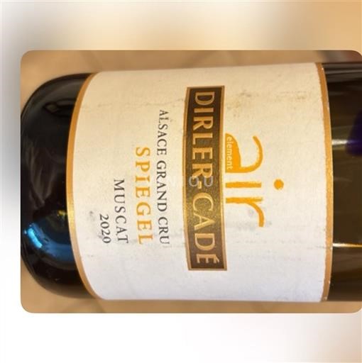 Alzacija Alsace Grand Cru Grand Cru Dirler-Cadé Muscat. Spiegel 2020
