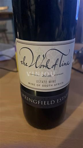 Valle del Breede Robertson Springfield Estate The Work of Time 2016