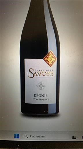 Beaujolais Régnié Christophe Savoye Confidence 2023