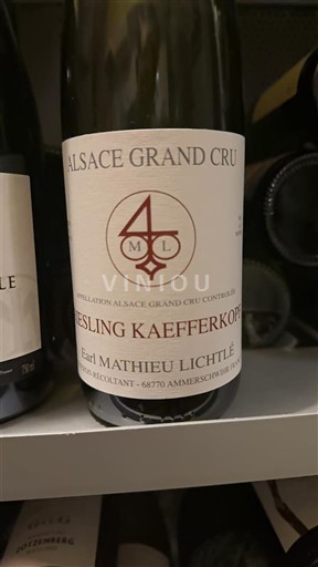 Alsasko Ryzlink Grand Cru Château Earl Mathieu Lichtle Riesling Kaefferkopf 2022