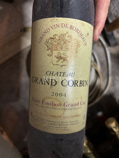 Bordeaux Saint-Émilion Grand Cru Château Grand Corbin 2004