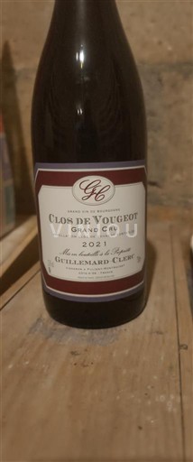 Burgundy Clos-de-Vougeot Grand Cru Guillaume Clerc 2021