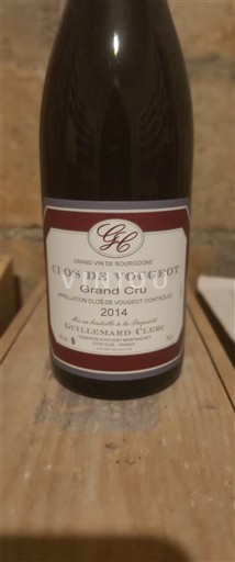 Borgoña Clos-de-vougeot Grand Cru Gillemaud Clerc 2014