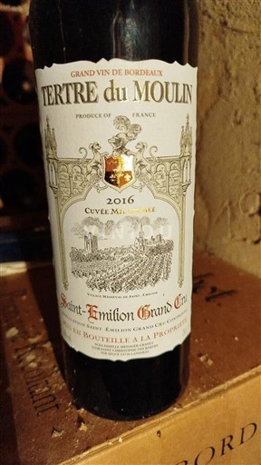 Bordeaux Saint-Émilion Grand Cru Grand Cru Tertre du Moulin M.Manouke 2016