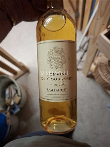 Bordeaux Sauternes Domaine Cousseres 2016