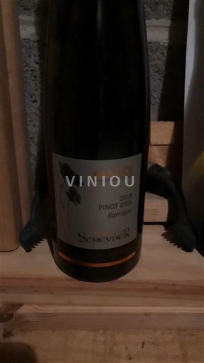 Alsasko Scheyder Barrique pinot gris 2018