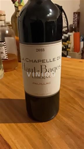 Weine Rouge sec La Chapelle de Haut-Bages Libéral Château Haut-Bages Libéral 2018 Frankreich Bordeaux Pauillac AOC