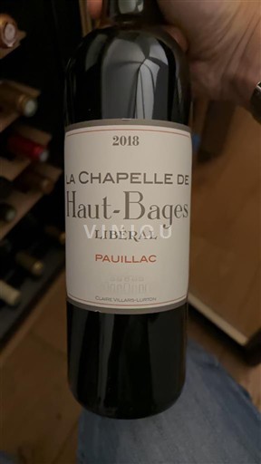 Bordeaux Pauillac Château Haut-Bages Libéral La Chapelle de Haut-Bages Libéral 2018