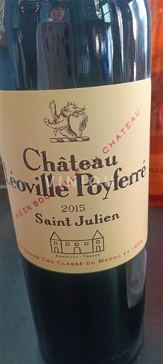 Bordeaux Saint-Julien Grand Cru Château Léoville Poyferré 2015